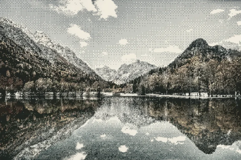 Ordered dithering example