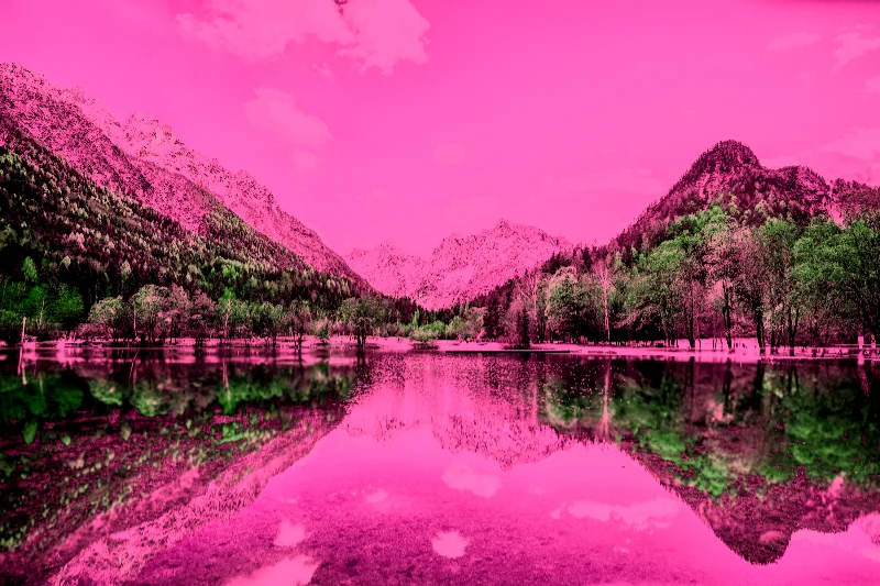 Infrared-inspired false color example
