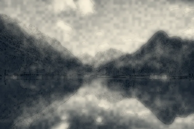 Ink wash example