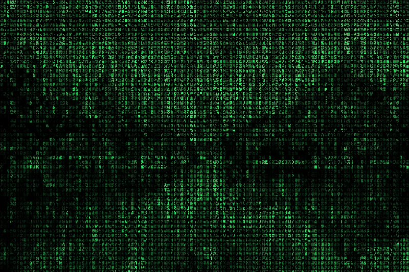 Matrix rain example