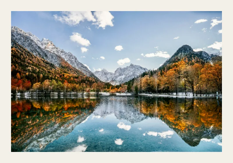 Padding example using the mountain lake photograph