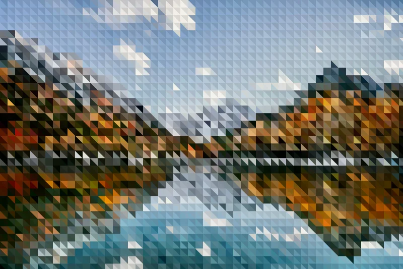 Triangle mosaic example