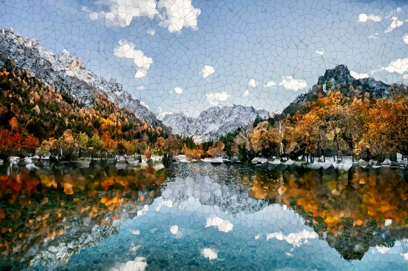 Voronoi glass example